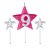 Vela Star Rosa nº 9 - 03 Un - Imagem 1