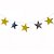 Bandeirola Artesanal Estrelas Prata e Dourado - 2.8 Metros - Imagem 1