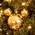 Natal Disney - Bola Lisa e Glitter Ouro 8cm - 4 Un - Imagem 3