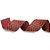 Fita de Natal Ondas Vermelho e Ouro 3,8cm (Fita para Presente) - 3 Un - Imagem 1