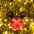 Natal Disney - Bola Minnie Laço Poá Preto e Vermelho 10cm - 2 Un - Imagem 4