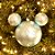 Natal Disney - Bola Arabesco 2 Verde Azul e Rosa Claro 10cm - 2 Un - Imagem 3