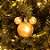 Natal Disney - Bola Arabesco 6 Verde de Cor 6cm - 6 Un - Imagem 3