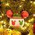 Natal Disney - Bola Silhueta Mickey Colorido 10cm - 2 Un - Imagem 4