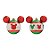 Natal Disney - Bola Silhueta Mickey Colorido 8cm - 4 Un - Imagem 1