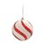 Bola de Natal Vermelho e Branco 10cm - 4 Un - Imagem 1