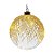 Iluminação de Natal - Bola com Vidro 10 Leds Neve Branco 12cm - Imagem 1