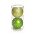 Bola de Natal Mate / Glitter Verde Claro 10cm - 2 Un - Imagem 1