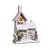 Casa Madeira Nevada 5 Leds 2 AA Branco Tamanho G (Chalé) - 1 Unidade - Imagem 1