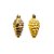 Enfeite Formato Pinha Ouro 8cm - 6 Un - Imagem 1