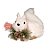 Esquilo com Cachecol Branca 20 cm (Soft Touch) - Imagem 1