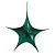 Estrela Aérea Decorativa Verde 60cm (Shine) - Imagem 1