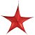 Estrela Aérea Decorativa Vermelho 110cm (Shine) - Imagem 1