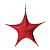 Estrela Decorativa Glitter Vermelho 90 cm (Shine) - Imagem 1