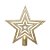 Estrela Vazada Ouro 20 cm - Imagem 1