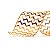 Fita de Natal Voal Missoni Ouro 3,8cm - 1 Un - Imagem 2