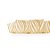 Fita de Natal Voal Ondas Ouro 6,3cm (Fita para Presente) - 1 Un - Imagem 1