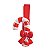 Prendedor Candy Vermelho e Branco - 6 Un - Imagem 2