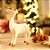 Rena de Natal Decorativa Ouro e Branco 18cm - Imagem 3