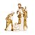 Sagrada Família Branco e Ouro (Sagrada Família) Kit com 3 Peças - Imagem 1