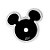 Natal Disney - Saia Árvore Mickey Preto e Branco 120cm - Imagem 1