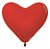 Balão Látex Coração Fashion Vermelho 6'' / 15cm - 12 Un - Imagem 2