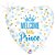 Balão Metalizado Holográfico Coração Welcome Little Prince 18" / 45cm - Imagem 1