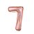 Balão Metalizado Número 7 Holográfico Glt Rose Gold 40'' / 101cm - Imagem 2