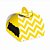 Caixa Bem Casado Valise Missoni Amarelo 6,5x6,5x5,5 - 24 Un - Imagem 1