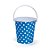 Baldinho Poá Azul e Branco 10x11 - Imagem 1