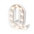 Luminoso Letra Q com Led Branco - Imagem 1