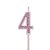 Vela Mini n° 4 Puro Glitter Rosa - Imagem 2