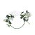 Arco com Arranjo Folhas com Flores Brancas E Verdes 20X20 - Imagem 1