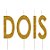 Vela Letras Ouro com Glitter Dois - Imagem 1