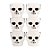 Balde Caveira Halloween C/ 6 Un Tam. Aprox.7Cm - 6 Un - Imagem 1