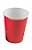 Copo de Papel 270ml Vermelho com Borda Dourada - 10 Un - Imagem 1