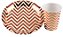 Prato Papel Missoni Bronze - 10 Un - Imagem 3