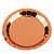 Prato Papel Liso Bronze - 10 Un - Imagem 1