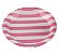Prato Papel Listrado Rosa Bebe - 10 Un - Imagem 2