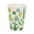 Copo de Papel 270ml Cactos - 10 Un - Imagem 1