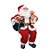 Boneco de Papai Noel Sentado com Urso Vermelho e Branco de 50cm - Imagem 1