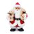 Boneco de Papai Noel com Urso Vermelho e Branco 3 Pilas AA de 26cm - Imagem 1