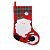 Bota Xadrez Noel Vermelho e Branco e Verde 26cm - 1 Unidade - Imagem 1