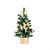Mini Pinheiro Decorado Ouro e Verde 25cm - Imagem 1
