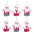 Mini Boneco Cozinheiro Noel e Boneco Vermelho e Cinza e Branco - 3 Un - Imagem 2