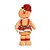Ginger Bread em Pé com Vestido Car / Vermelho G - Imagem 1