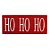Capacho de Natal Hohoho Vermelho e Branco - 1 Unidade - Imagem 1