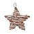 Estrela em Rattan Marrom e Branco 15cm - 2 Un - Imagem 1