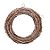 Guirlanda em Rattan Marrom e Branco 42cm - Imagem 1