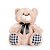 Urso de Pelúcia Xadrez Bege e Preto e Branco 30cm - 2 Un - Imagem 1